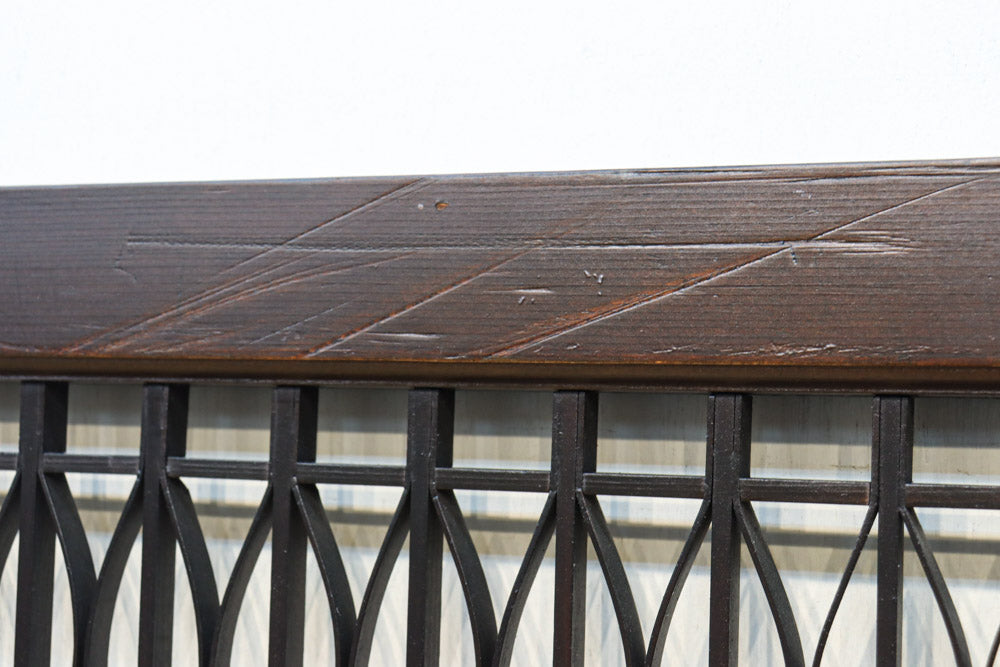 稀少珍品！！和モダンな装飾で華やかな面持ちの繊細縦格子欄間　EZ2855　在庫1枚