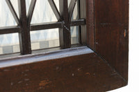 稀少珍品！！和モダンな装飾で華やかな面持ちの繊細縦格子欄間　EZ2855　在庫1枚