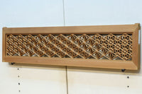 木地色のアレンジ組子装飾が映える小型欄間　EZ2860　在庫4枚