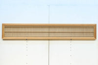 繊細な縦繁格子と美しい木地色が映える縦繁欄間　EZ2863　在庫1枚