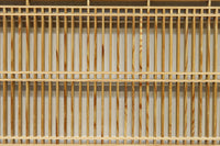 繊細な縦繁格子と美しい木地色が映える縦繁欄間　EZ2863　在庫1枚