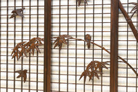 竹雀装飾を施した落ち着いた眺めの書院セット　EZ2865　在庫4枚一組