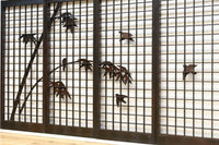 竹雀装飾を施した落ち着いた眺めの書院セット　EZ2865　在庫4枚一組