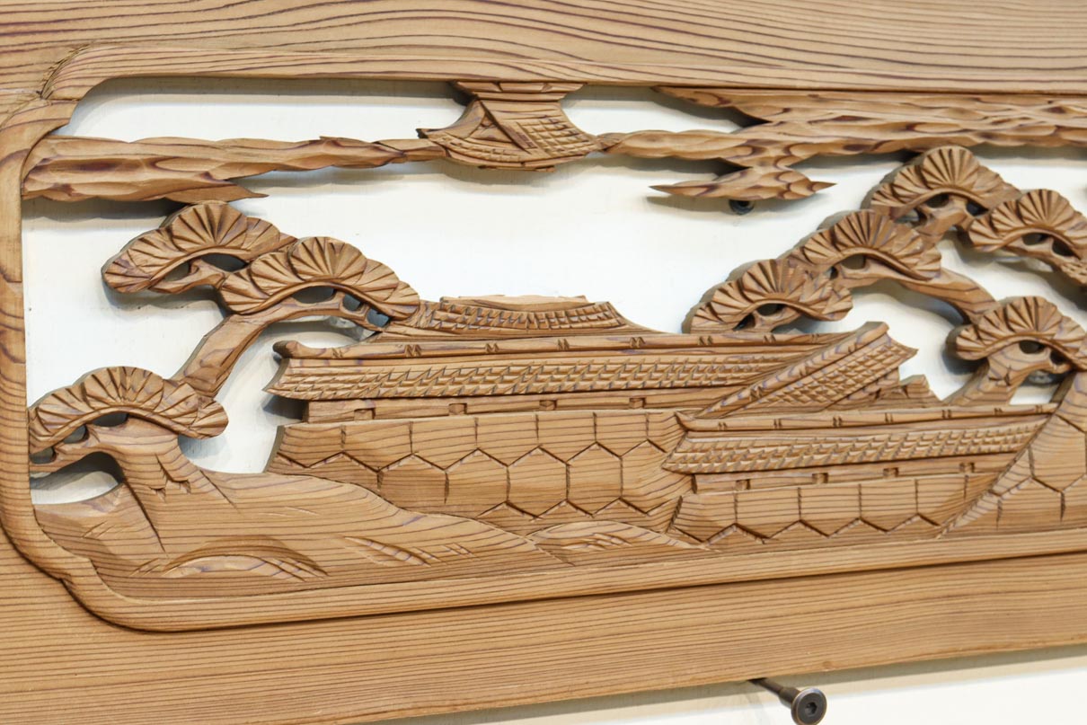 Carved ranma material EZ2880