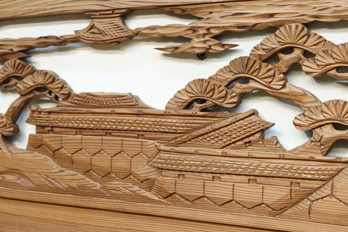 Carved ranma material EZ2880