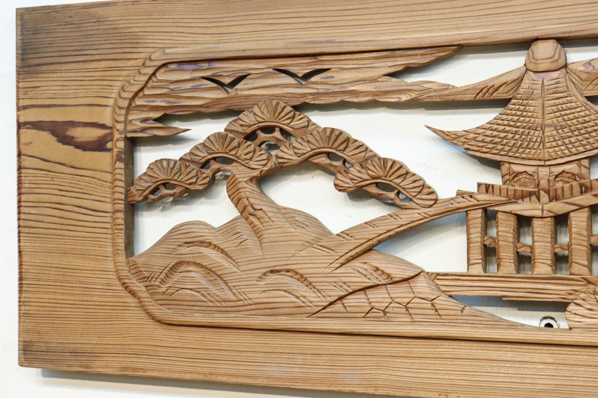 Carved ranma material EZ2880