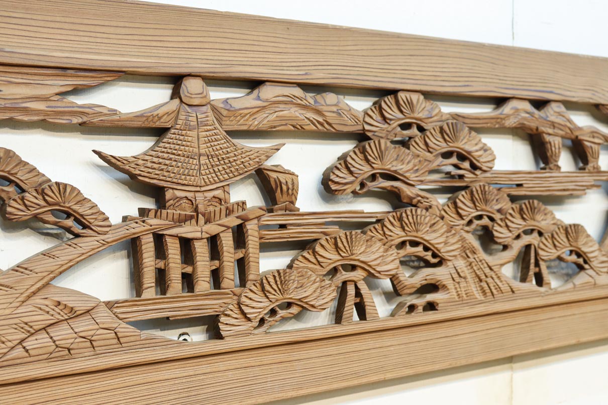 Carved ranma material EZ2880