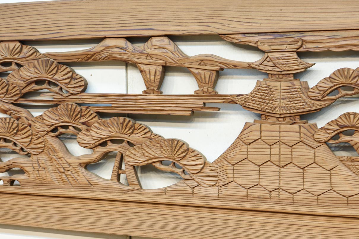 Carved ranma material EZ2880