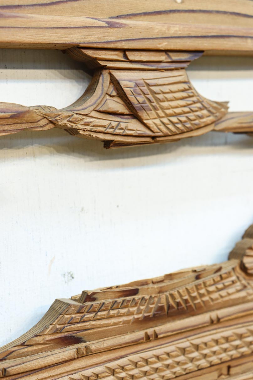 Carved ranma material EZ2880