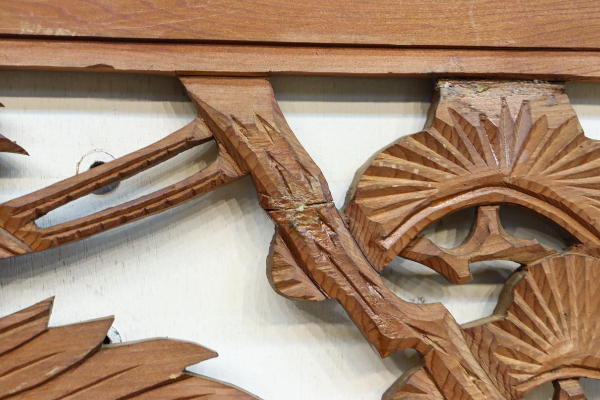 Carved ranma material EZ2885ab