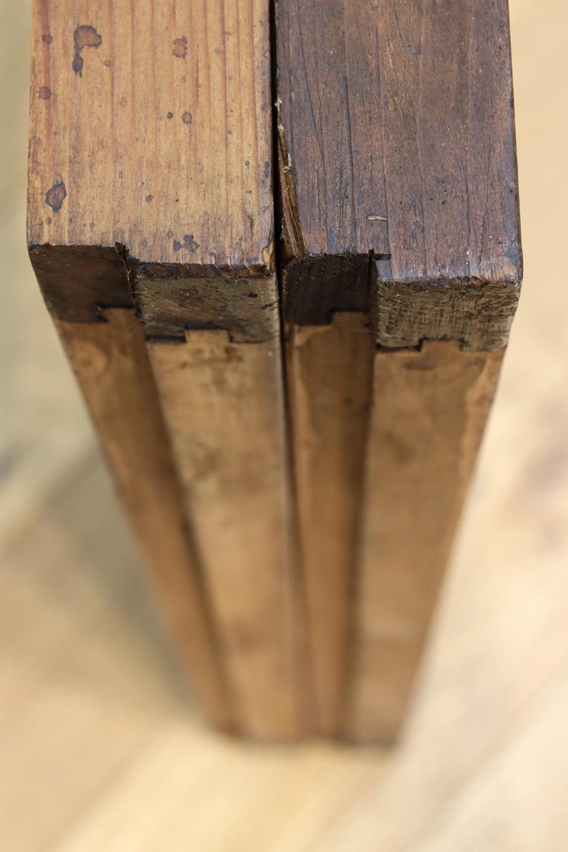 梅の木に鶯が羽を休める風景を描いた書院セット　EZ2889　在庫2枚一組