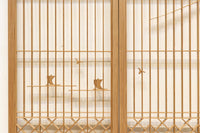 富士山を遠くに臨む静観な風景を描いた書院セット　EZ2891　在庫4枚一組