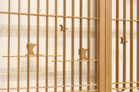 富士山を遠くに臨む静観な風景を描いた書院セット　EZ2891　在庫4枚一組