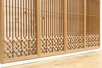 富士山を遠くに臨む静観な風景を描いた書院セット　EZ2891　在庫4枚一組