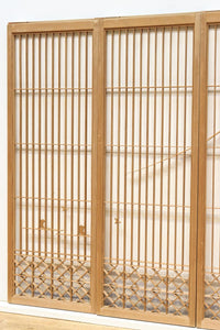 富士山を遠くに臨む静観な風景を描いた書院セット　EZ2891　在庫4枚一組