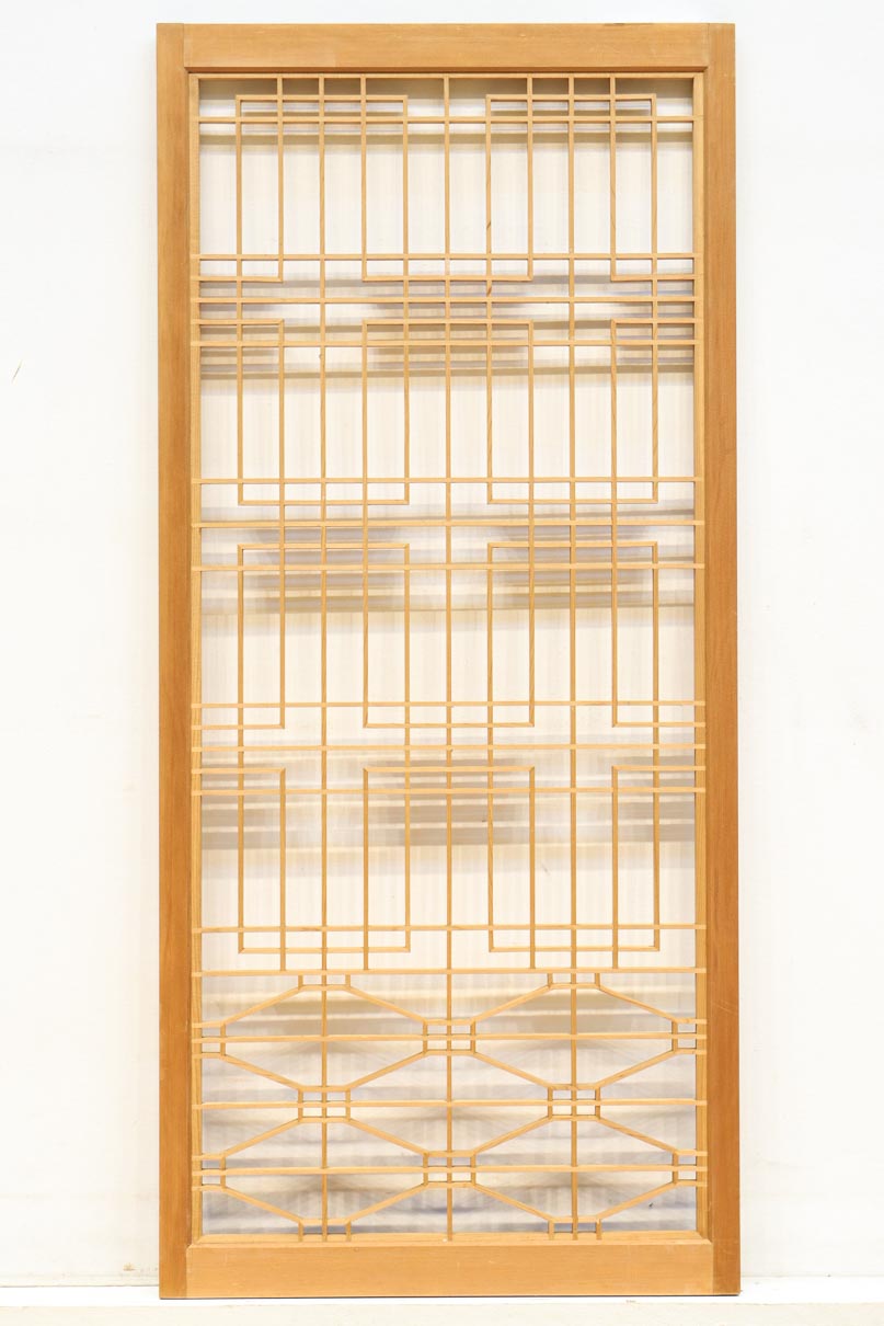 温かみある木地色の香図と蜀江の組子が美しい書院　EZ2893　在庫4枚