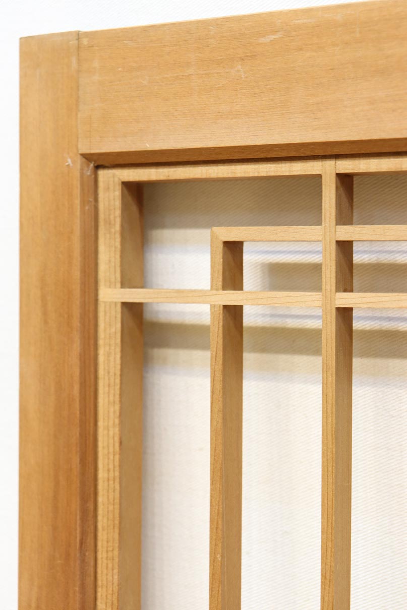 温かみある木地色の香図と蜀江の組子が美しい書院　EZ2893　在庫4枚