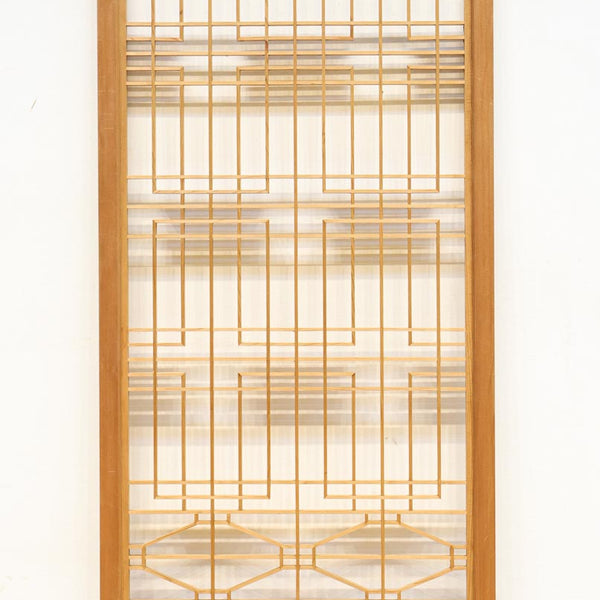 温かみある木地色の香図と蜀江の組子が美しい書院 EZ2893 在庫4枚 – 古