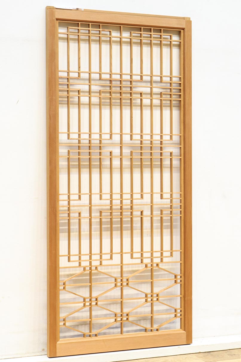 温かみある木地色の香図と蜀江の組子が美しい書院　EZ2893　在庫4枚