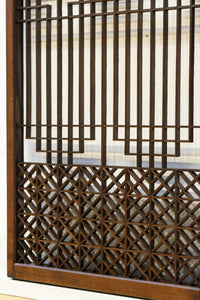 香図と幾何学模様の組子が上質感漂う書院　EZ2894　在庫4枚