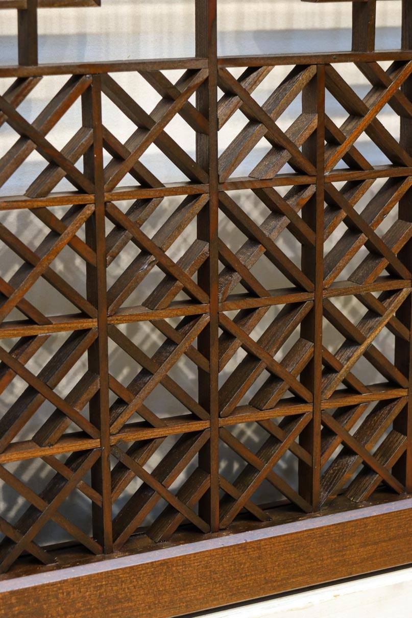 香図と幾何学模様の組子が上質感漂う書院　EZ2894　在庫4枚