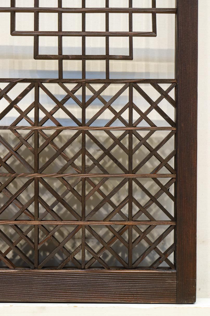 香図と幾何学模様の組子が上質感漂う書院　EZ2894　在庫4枚