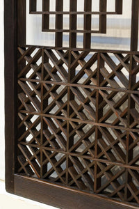 香図と幾何学模様の組子が上質感漂う書院　EZ2894　在庫4枚