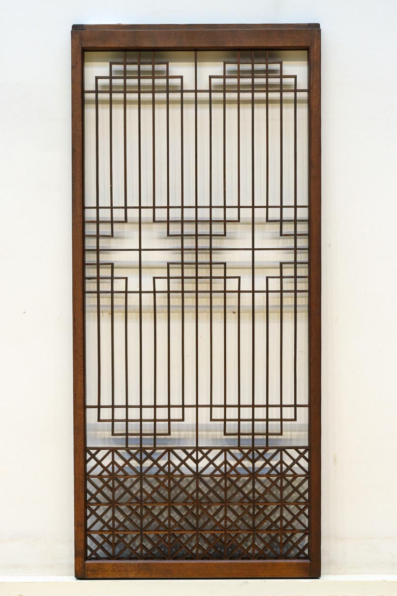 香図と幾何学模様の組子が上質感漂う書院　EZ2894　在庫4枚