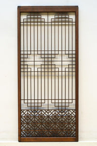 香図と幾何学模様の組子が上質感漂う書院　EZ2894　在庫4枚