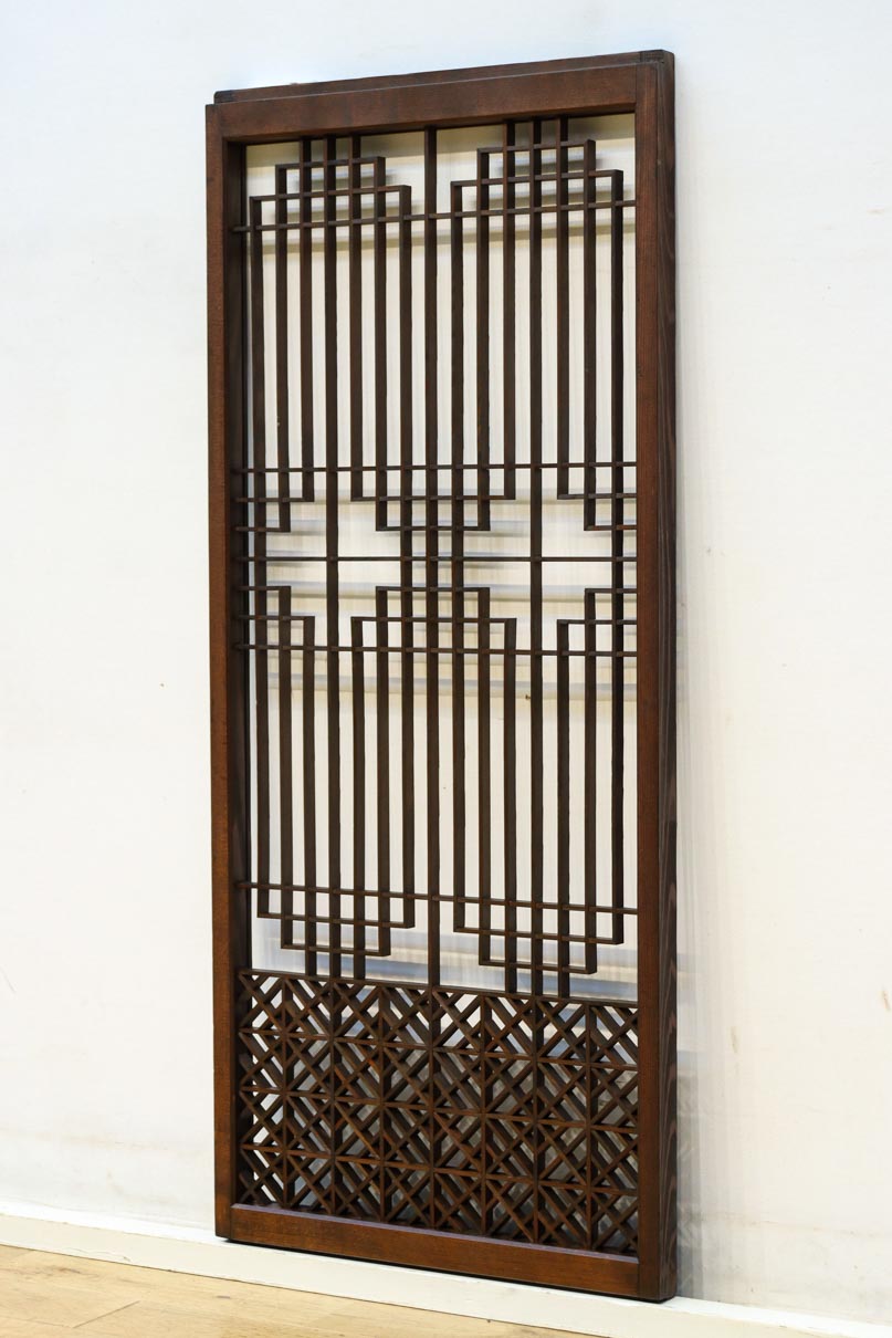 香図と幾何学模様の組子が上質感漂う書院　EZ2894　在庫4枚