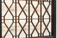 縦繁と幾何学模様のモダンなデザインをした書院　EZ2895　在庫4枚