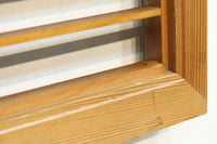 縁起の良い松の彫刻と格子を合わせた彫刻欄間　EZ2925　在庫1枚