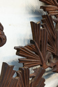 勇壮な鷹と松の絵柄が風格を感じさせる彫刻欄間　EZ2935ab　在庫(a:1 b:1)枚