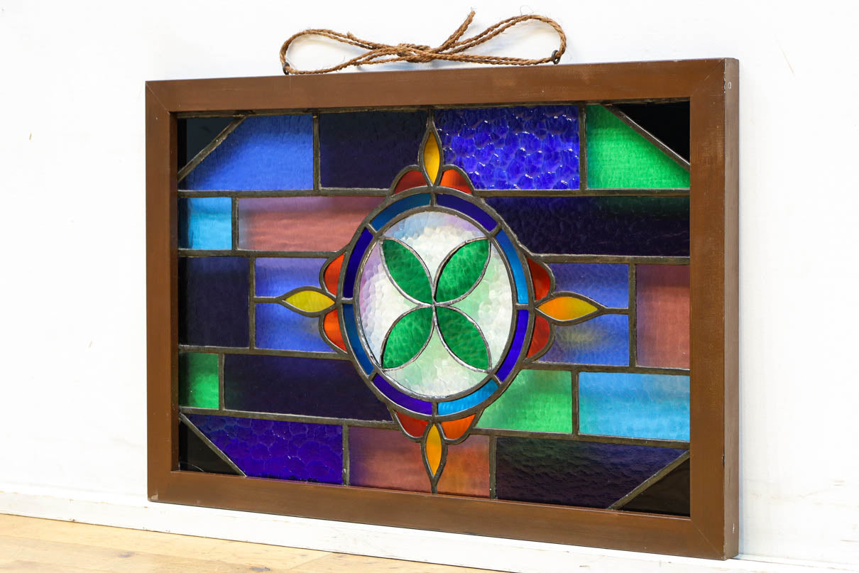 Small size stained glass hanging ornament EZ2977
