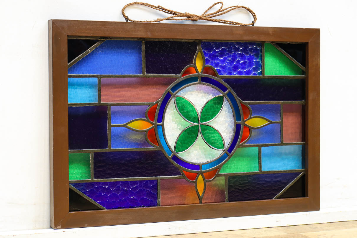 Small size stained glass hanging ornament EZ2977