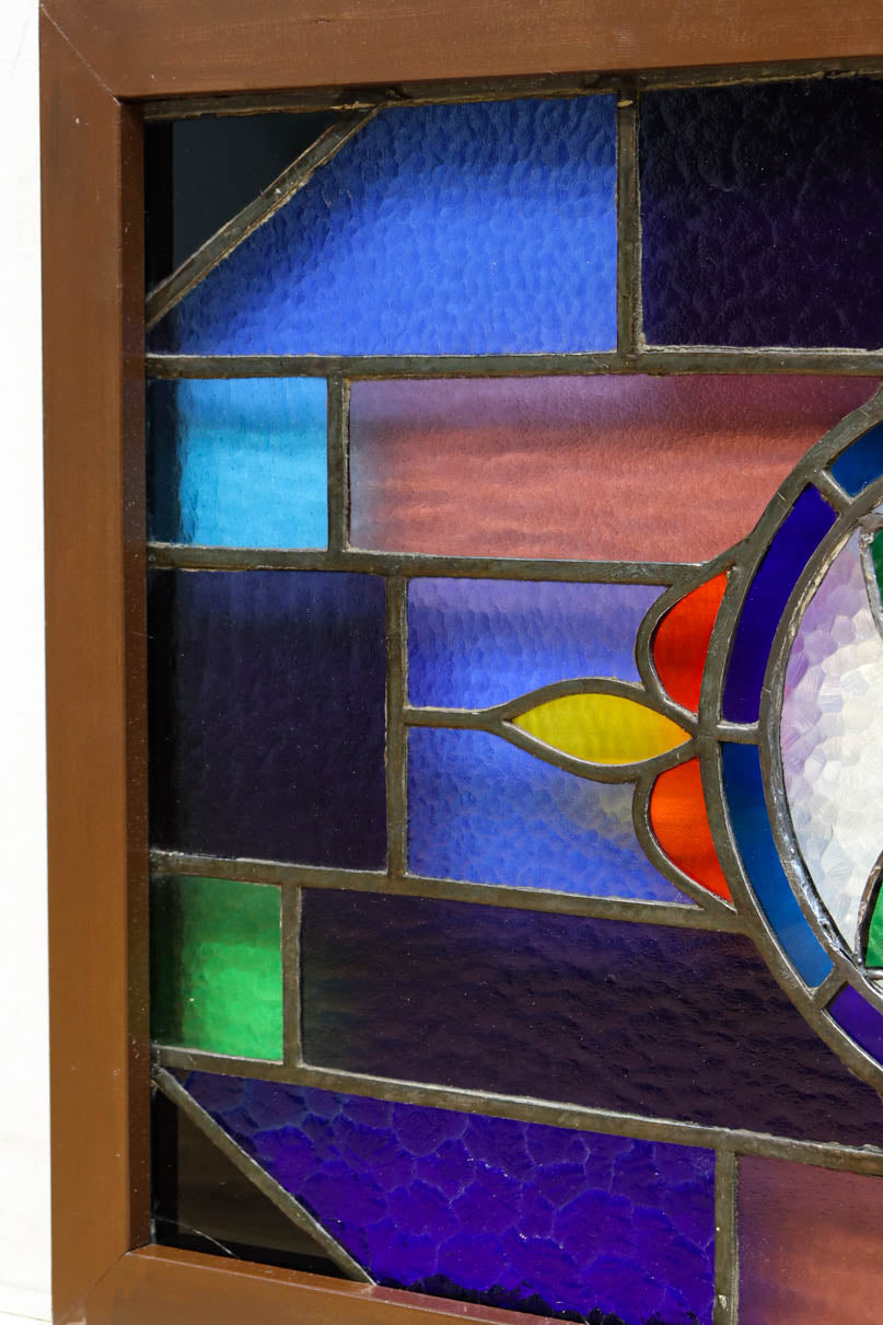 Small size stained glass hanging ornament EZ2977
