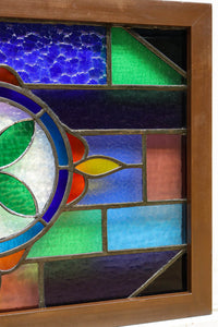 Small size stained glass hanging ornament EZ2977