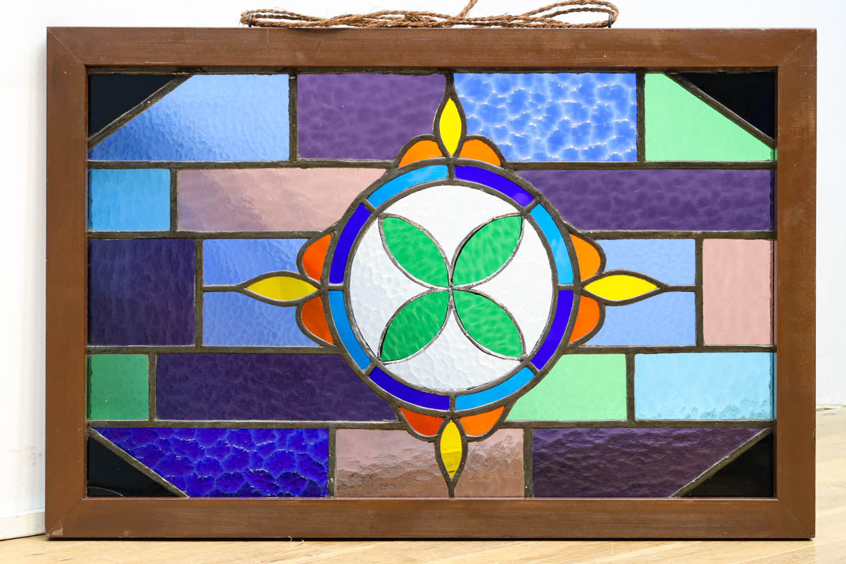 Small size stained glass hanging ornament EZ2977