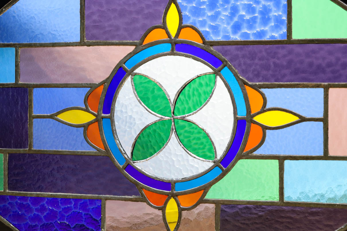 Small size stained glass hanging ornament EZ2977