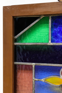 Small size stained glass hanging ornament EZ2977