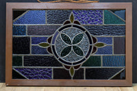 Small size stained glass hanging ornament EZ2977