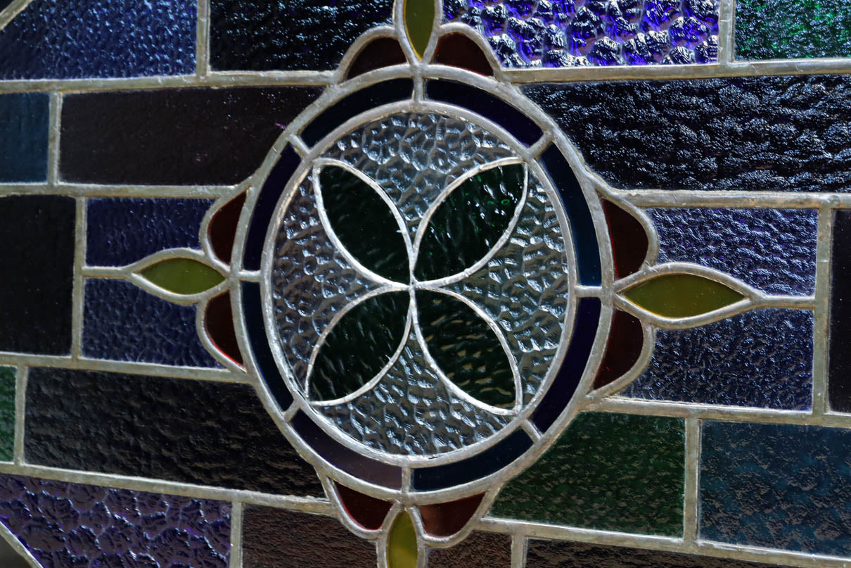 Small size stained glass hanging ornament EZ2977