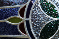 Small size stained glass hanging ornament EZ2977