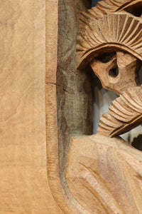 Deep-relief carved ranma EZ3161ab