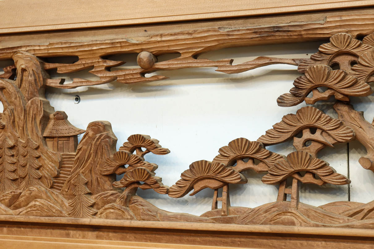 Deep-relief carved ranma EZ3161ab