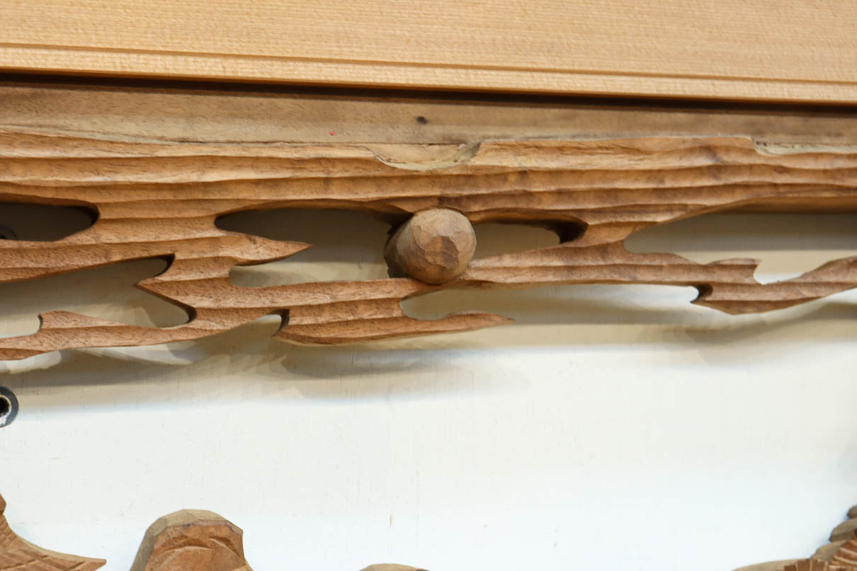 Deep-relief carved ranma EZ3161ab