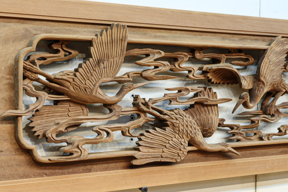 Deep-relief carved Ranma EZ3163ab