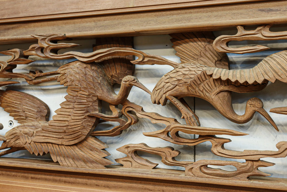 Deep-relief carved Ranma EZ3163ab