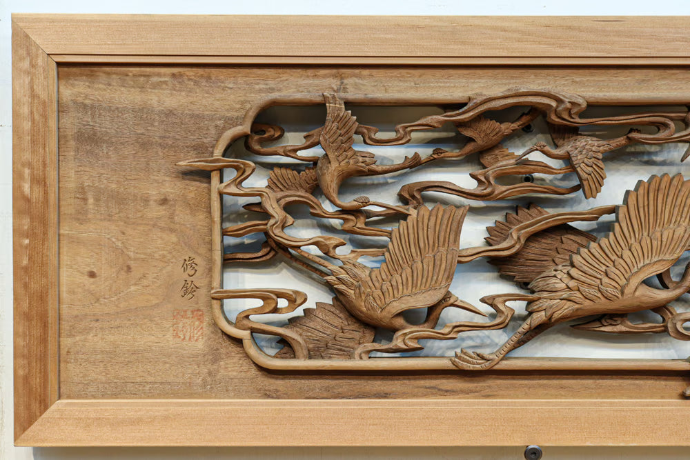 Deep-relief carved Ranma EZ3163ab