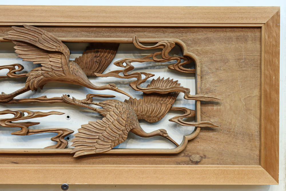 Deep-relief carved Ranma EZ3163ab